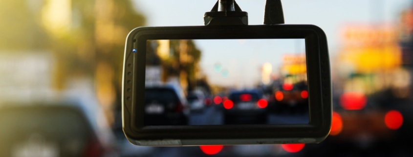 dash cam footage in a car accident